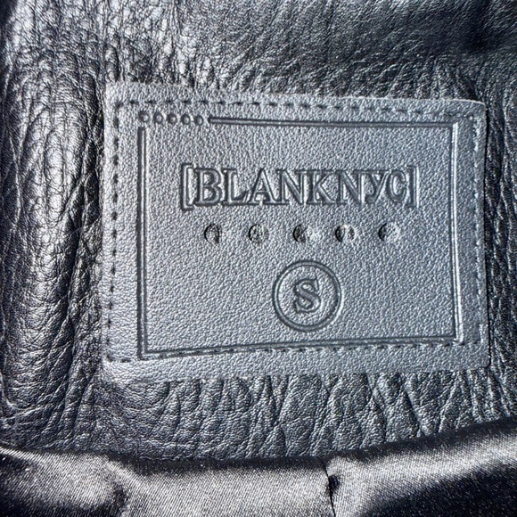 Blank NYC Faux Black Leather Moto Jacket - Picture 3 of 5